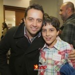 Carlos Marín, presentador de Y tuit quién eres?, y su hijo Pablo.