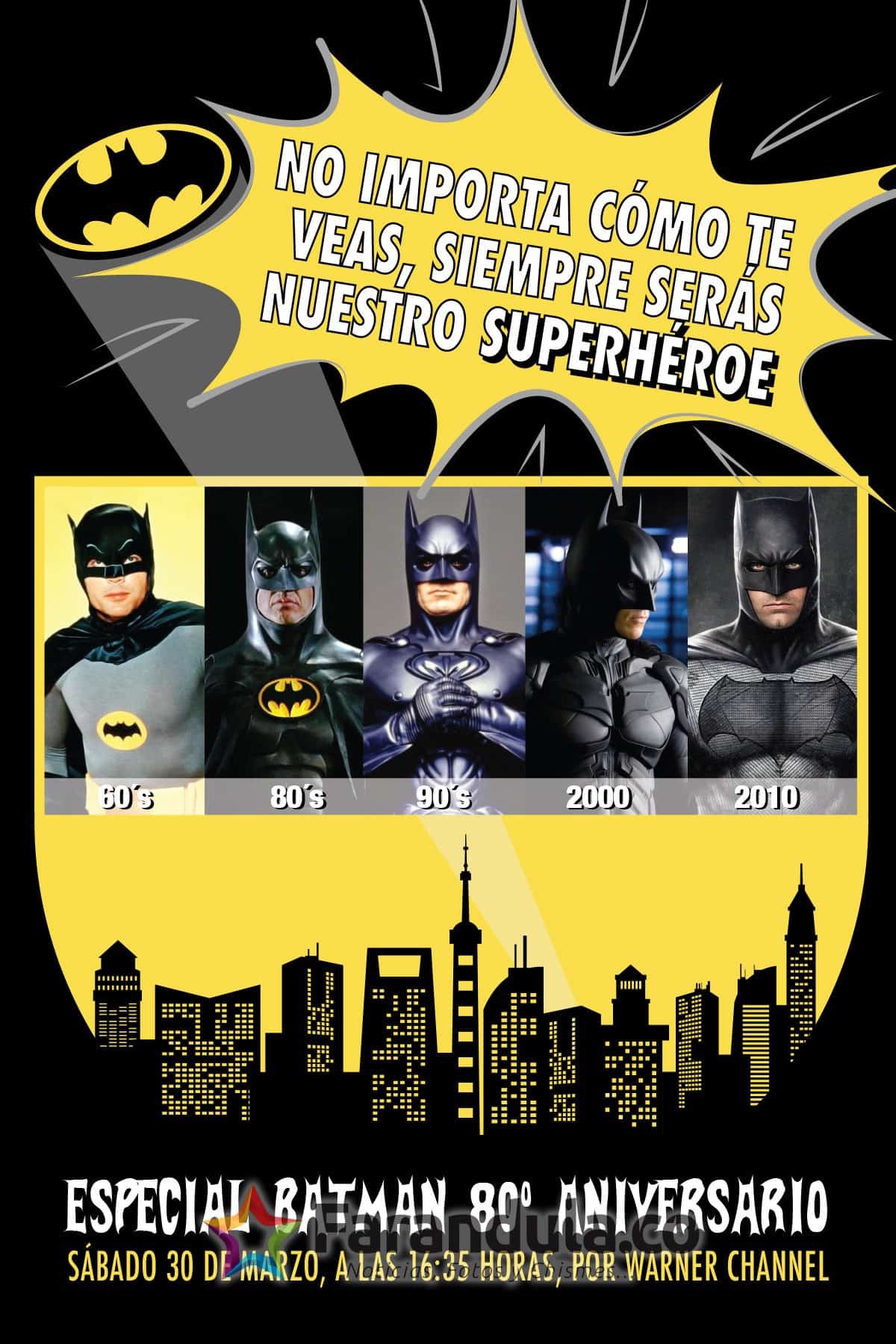 Warner Channel festeja el 80° aniversario de Batman