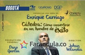 Regresa ‘La gloria de Lucho’ «Como convertirse en un hombre de éxito», una única función – Bogotá