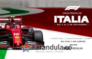 FOX Premium transmitirá en América Latina la Fórmula 1®: Gran Premio de Italia 2019 en vivo, sin cortes comerciales y en HD