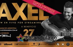 Axel realizará su primer show solidario vía streaming