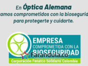 Óptica Alemana obtuvo el sello Fenalco solidario por su compromiso con la bioseguridad