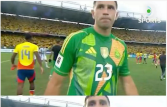 “Dibu” Martínez volvió a hablar sobre el polémico episodio que protagonizó con el camarógrafo de Colombia