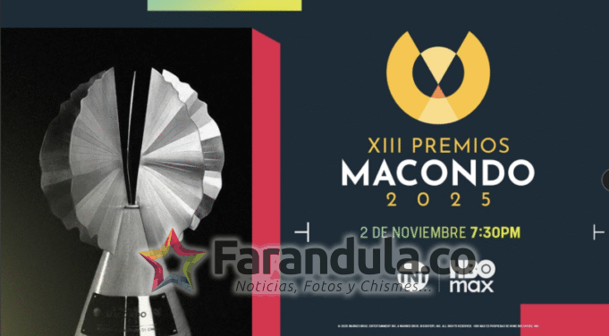 La 13ª edición de los Premios Macondo llega este 2 de noviembre por TNT y HBO Max.