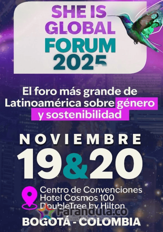 Faltan pocos días para el She Is Global Forum 2025: liderazgos globales, academia y gobiernos se reúnen en Bogotá por la equidad y la sostenibilidad.