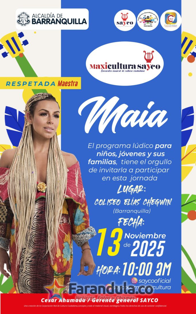 Un día para creer en el poder de la música: Maxicultura Sayco llega a Barranquilla