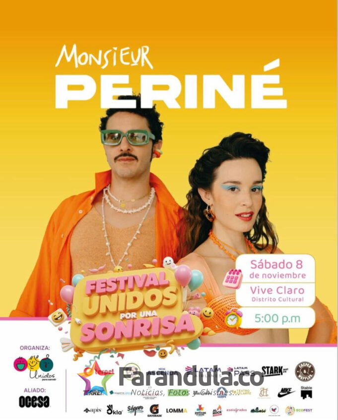 Monsieur Periné cantará con propósito: la agrupación hará parte del Festival Unidos por una Sonrisa