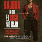 Ricardo Arjona – Lo que el seco no dijo tour – Bogotá Movistar Arena 31 de julio de 2026