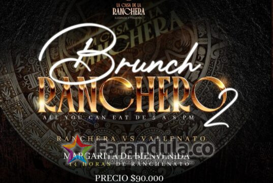 Brunch Ranchero: 14 horas de ranchera, vallenato y gastronomía en laZona de la “83” de Bogotá