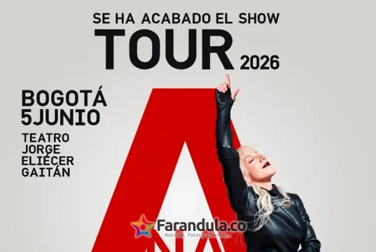 Ana Torroja llega a Colombia con su tour ’Se ha acabado el show’