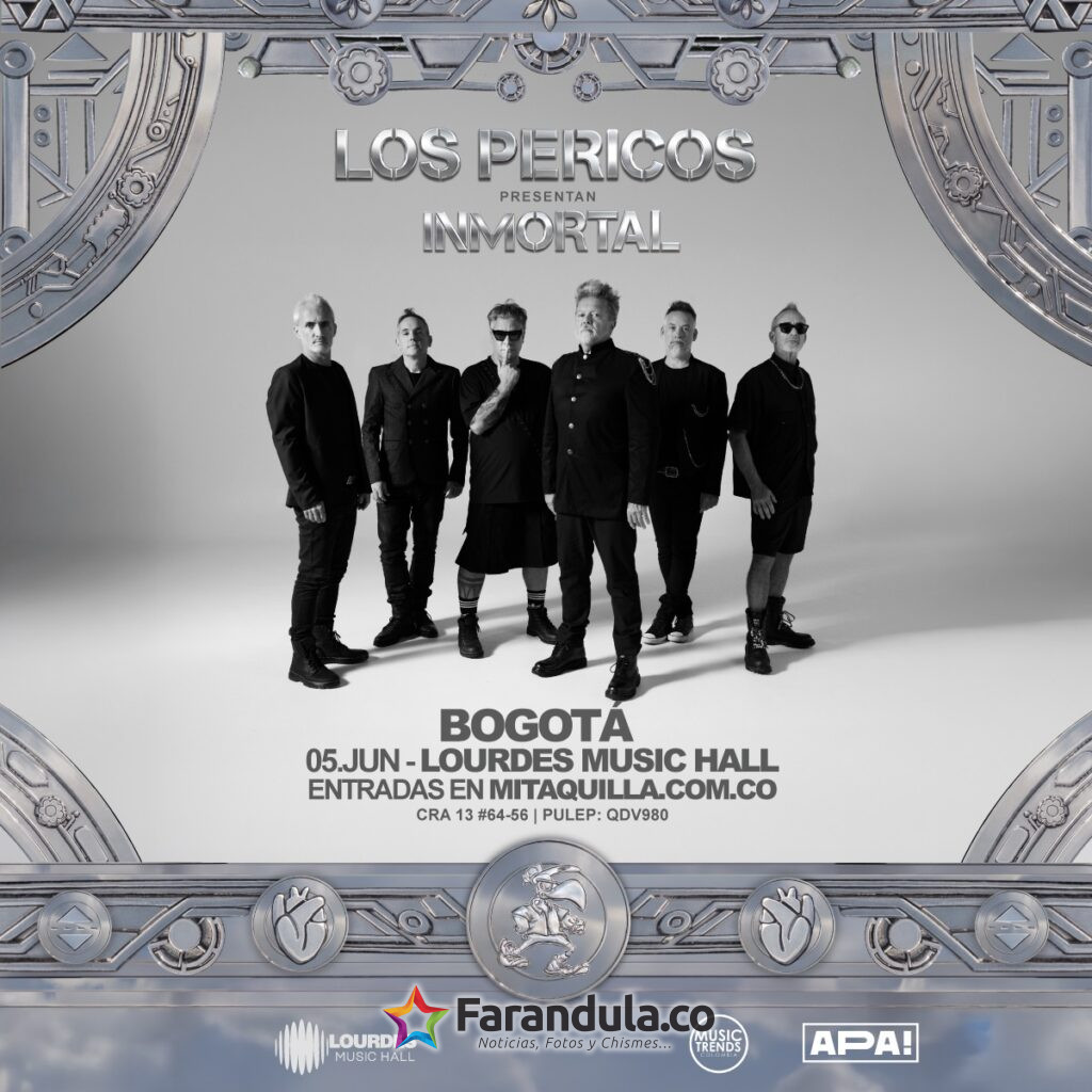 Los Pericos presentarán su nuevo disco 'Inmortal' en Bogotá ¡Prográmate! 1