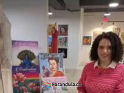 La artista plástica Bárbara Pecorelli presentó sus libros y obras de arte en Sumarte24 en Miami