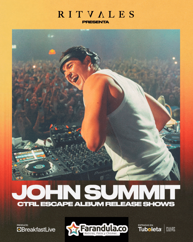 John Summit llega a Bogotá el 10 de septiembre de 2026 y abre el registro para su preventa oficial 1