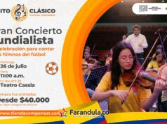 ¡Cuando la música juega un Mundial! Concierto mundialista donde los goles se convierten en música
