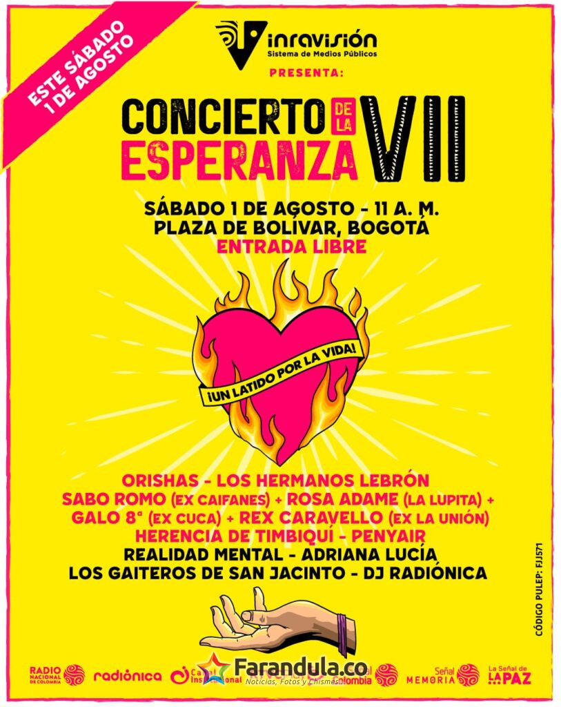 Este sábado Concierto de la Esperanza 2026 en Bogotá 1