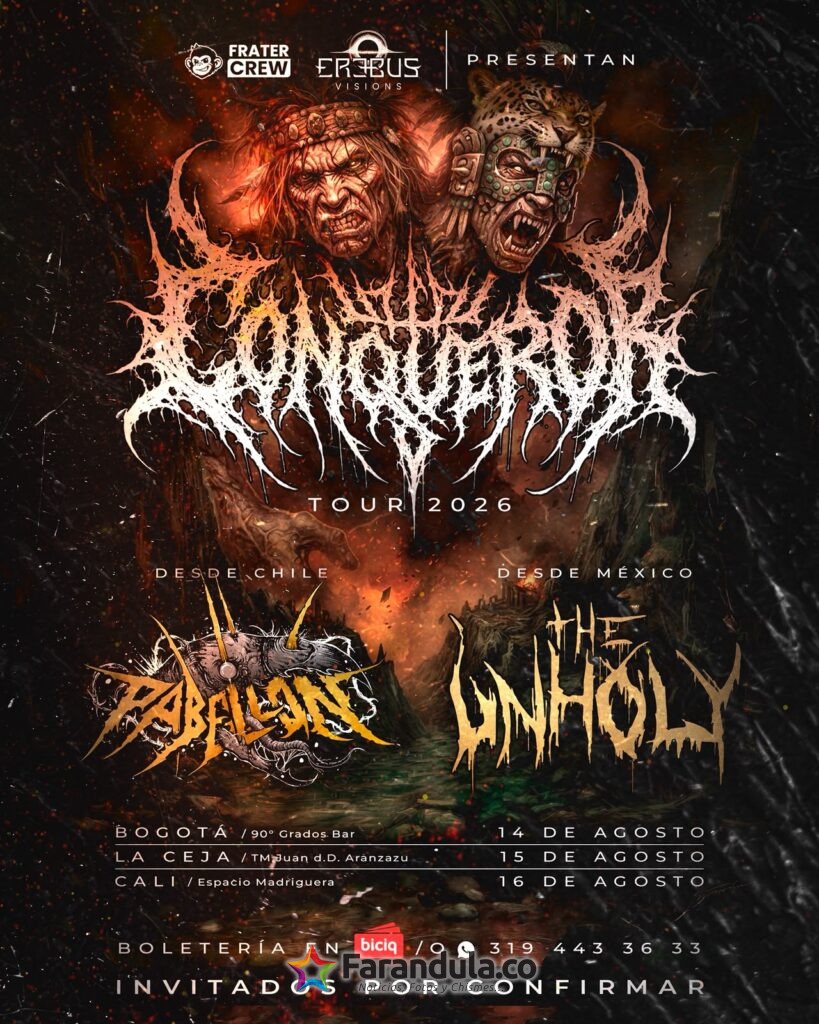 The Unholy y Pabellón se presentarán en el Conqueror Tour 2026 1