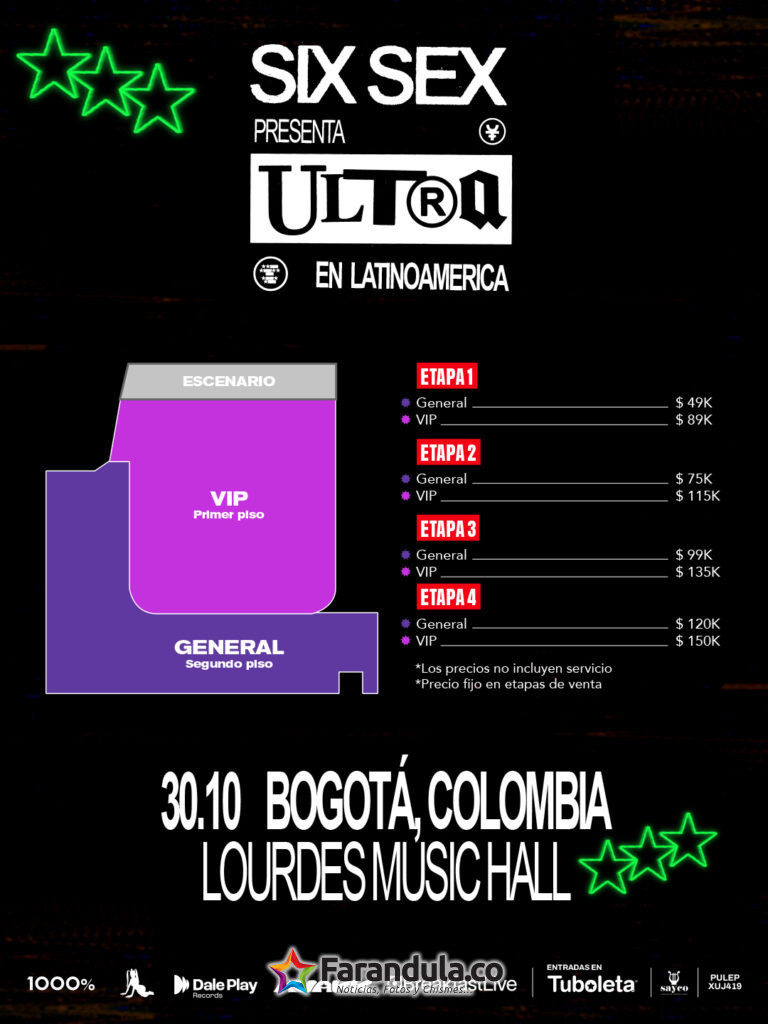 Six Sex llega a Bogotá con su ‘Ultra Tour 2026’ 2