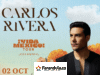 Carlos Rivera regresa a Colombia con ¡Vida México! Tour, 2 de octubre en el Movistar Arena de Bogotá