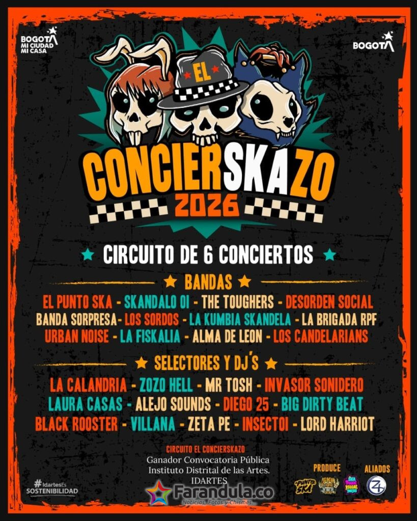 Ska, reggae y punk en Bogotá con El Concierskazo 2026 1
