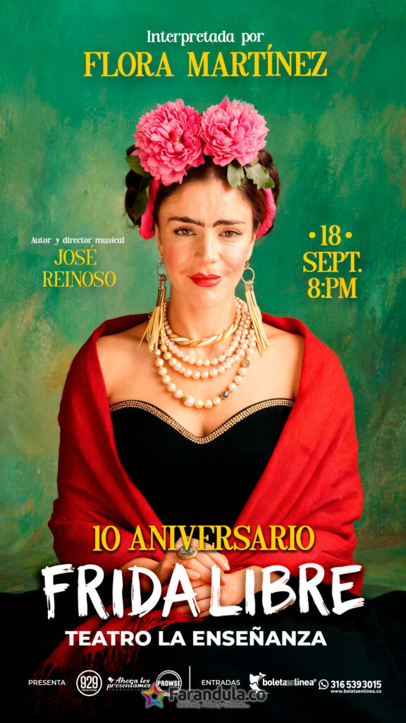 Flora Martínez regresa a las tablas con una versión renovadade su maravillosa obra "Frida Libre" 2