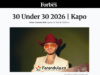 Kapo entra en la lista 30 Under 30 2026 de Forbes Colombia
