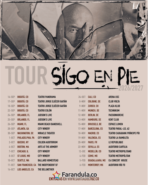 Santiago Cruz - Tour sigo en pie
