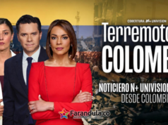 N+ Univision presenta cobertura completa de su equipo sobre el terremoto en Colombia
