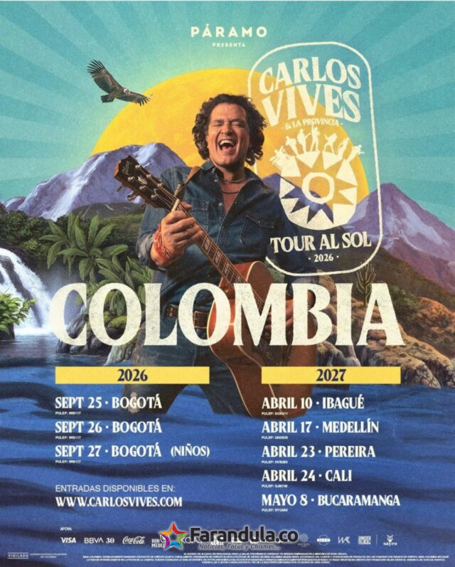 Carlos Vives - TOUR AL SOL 2026