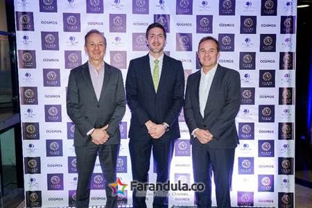 Diego Roca socio del Hotel Double tree by Hilton parque 93, el gerente del hotel Alejandro Restrepo y Mauricio Roca también socio del Hotel