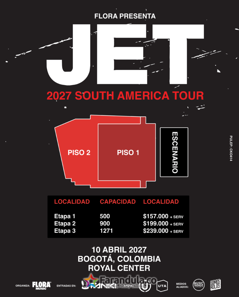 JET llega a Bogotá para celebrar la vida, el rock y los grandes himnos que marcaron una generación 1