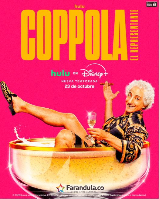 COPPOLA, EL REPRESENTANTE REGRESA CON SU SEGUNDA TEMPORADA EL 23 DE OCTUBRE EN DISNEY+