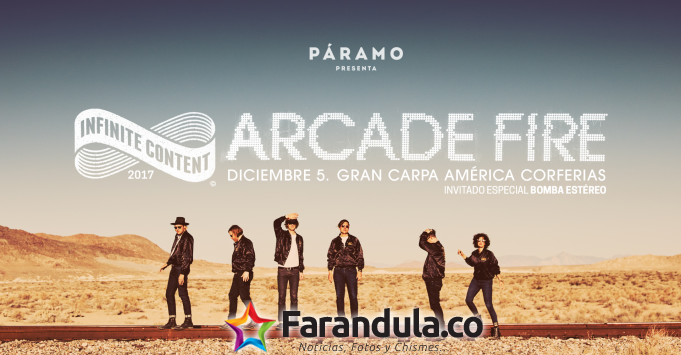 Venta general al público para Arcade Fire en Colombia