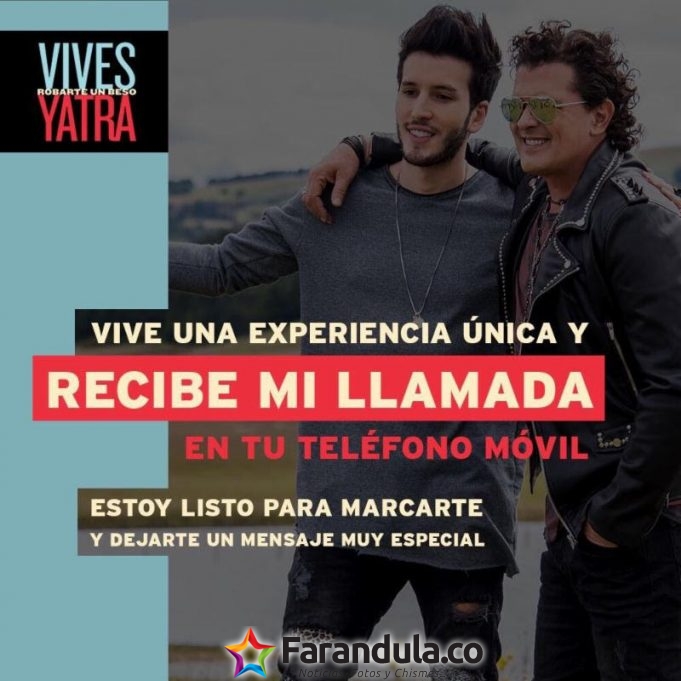 ¿Quieres recibir hoy la llamada de Carlos Vives?