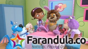 DOC MCSTUFFINS - "Toy Hospital: Welcome to McStuffinsville" - Anthony Anderson (ABC's "black-ish") and Dawnn Lewis ("A Different World") guest star in the season four premiere episode, "Welcome to McStuffinsville," in which Doc's grandmother transports Doc to the magical world of McStuffinsville where she will carry on a family tradition by expanding her practice to the McStuffins Toy Hospital. There, on her first day as chief resident, Doc must tend to Stanley, a lonely, broken-hearted toy. (Disney Junior) STUFFY, CHILLY, LAMBY, DOC, STANLEY, HALLIE