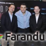 Esteban Téllez, VP de Mercadeo DIRECTV Colombia, Carlos Calero y José Daniel Gómez, Gerente general DIRECTV Colombia