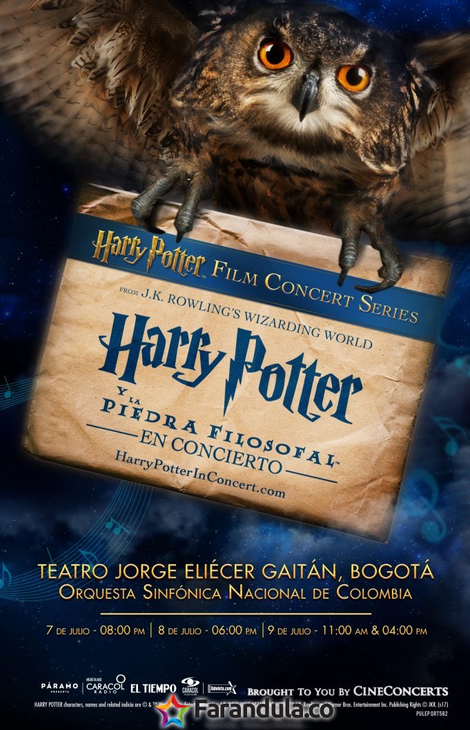 La magia de Hogwarts brillará en el Teatro Jorge Eliécer Gaitán: Harry Potter en Concierto