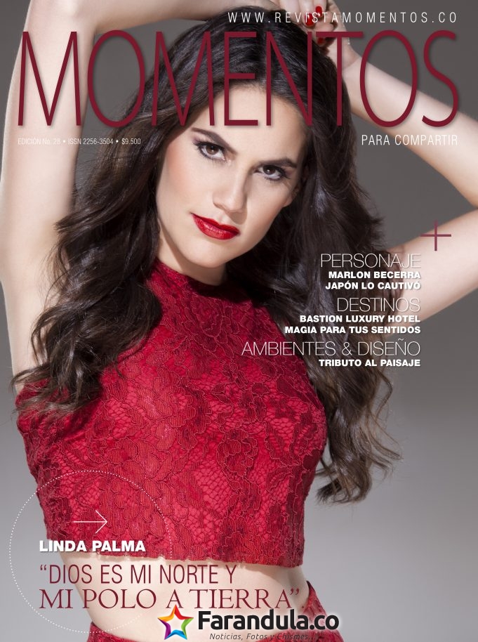 Linda Palma en la nueva edición de la Revista Momentos