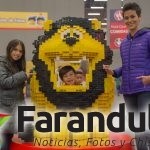 Valentina y Martín Poveda y Sandra Vélez. LEGO FUN FEST